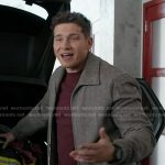 Buck’s grey bomber jacket on 9-1-1