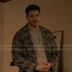 Buck’s grey plaid robe on 9-1-1