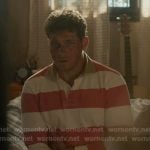 Buck’s red stripe rugby shirt on 9-1-1