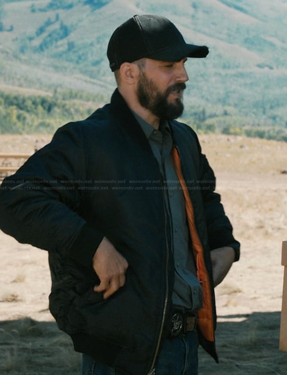 Cal’s black bomber jacket on Marshals