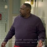 Calvin’s red HUGO sweatpants on The Neighborhood