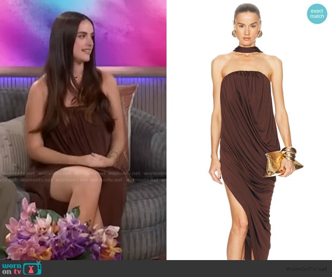 Camila Coelho Imarisa Midi Dress worn by Natalie Joy Viall on The Kelly Clarkson Show