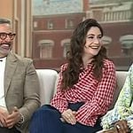 Charly Clive's brown ankle boots on Today