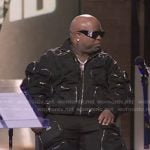 CeeLo Green’s black pocket detail jacket and pants ono The Voice