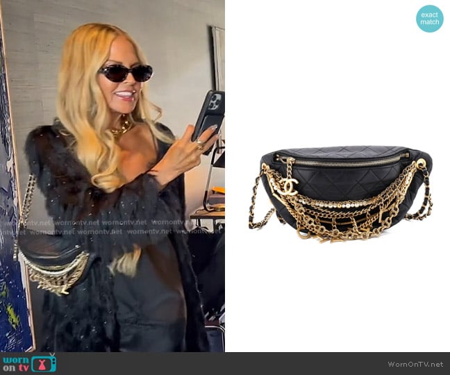 Chanel All About Chains Waist Bag Quilted Lambskin Belt Bag worn by Rachel Zoe on The Real Housewives of Beverly Hills