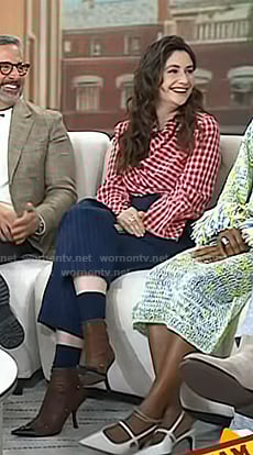 Charly Clive’s brown ankle boots on Today