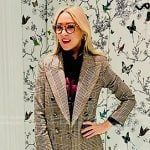 Chassie’s grey plaid blazer on Today