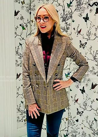 Chassie's grey plaid blazer on Today