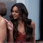 Cheyenne's red lace trim chemise on Tyler Perrys Sistas