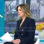 Christine Romans’ navy blazer with silver buttons  on Today