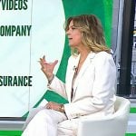 Christine’s white blazer and pant suit on Today