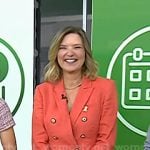 Christine’s orange double breasted blazer on Today