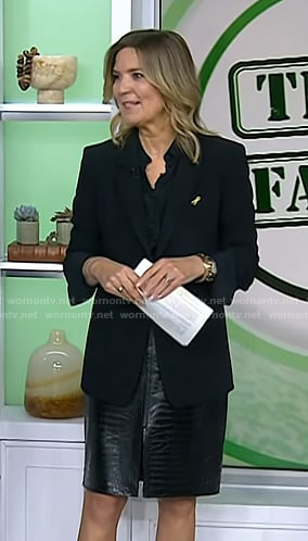 Christine's crocodile pencil skirt on Today