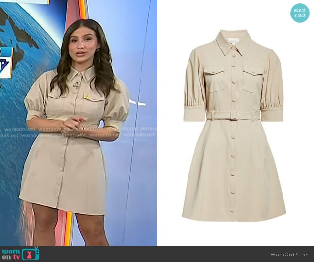 Cinq a Sept Zillah Shirtdress worn by Angie Lassman on Today