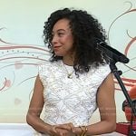 Corinne Bailey Rae’s white embroidered mini dress on Today
