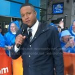 Craing’s navy rain coat jacket on Today