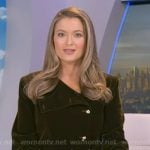 Dani’s green belted velvet jacket on Good Morning America