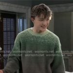 Danny’s green ombre sweater on General Hospital