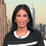 Darlene’s black bow stripe dress on Today