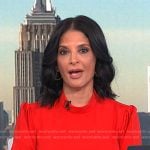 Darlene’s red mock neck long sleeve dress on Today