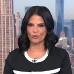Darlene’s black bow stripe dress on Today