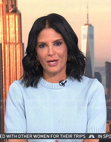 Darlene's light blue short sleeve sweater on Today
