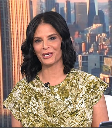 Darlene’s yellow floral print dress on Today