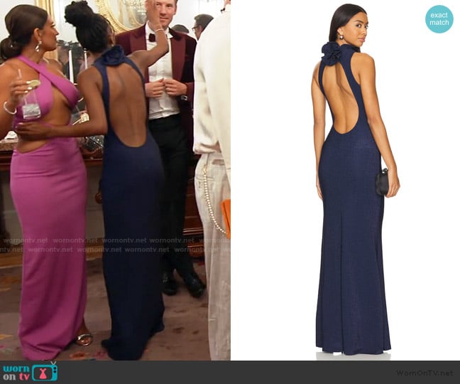 Delfi Mabel Dress worn by Venita Aspen on Southern Charm