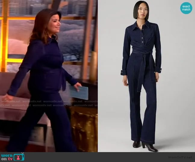 Ana’s denim jumpsuit on The View