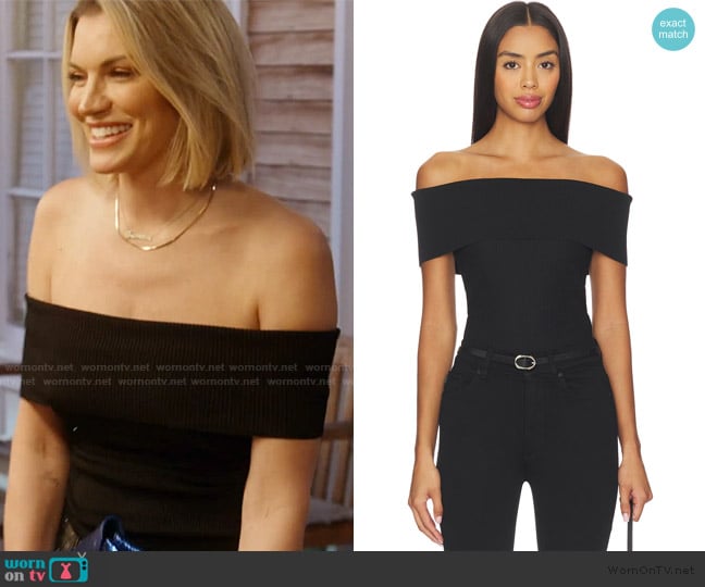 DL1961 Off Shoulder Top worn by Lindsay Hubbard on Summer House