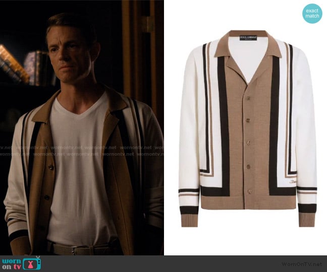 Dolce & Gabbana Colourblock shirt worn by Robert (Joel Kinnaman) on Imperfect Women