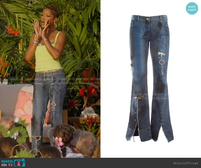 Dolce & Gabbana Waxed Denim Punk Jeans