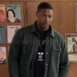 Dominic’s green jacket on Abbott Elementary