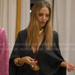 Dorit’s purple draped maxi dress on The Real Housewives of Beverly Hills