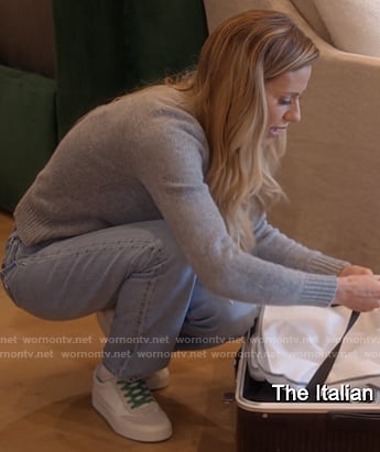 Dorit’s white leather sneakers on The Real Housewives of Beverly Hills