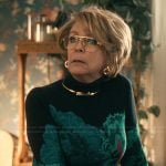 Dorothy’s printed turtleneck on Scarpetta