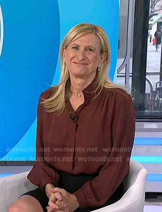 Dr. Elisa Port’s brown blouse on Today