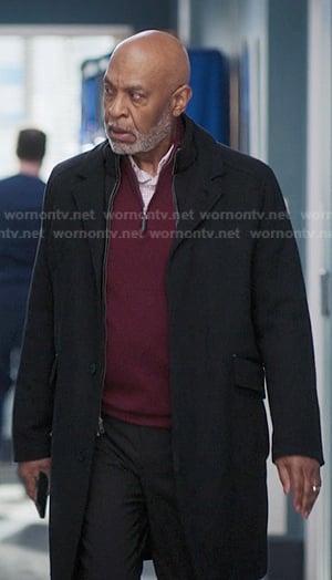 Dr. Richard Webber's black coat on Greys Anatomy