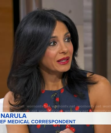 Dr. Tara Narula’s cherry print mini dress on Good Morning America