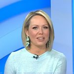 Dylan’s blue straw statement earrings on Today