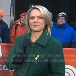 Dylan’s green toggle jacket on Today