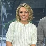 Dylan’s mint green pointelle top and green pants on Today