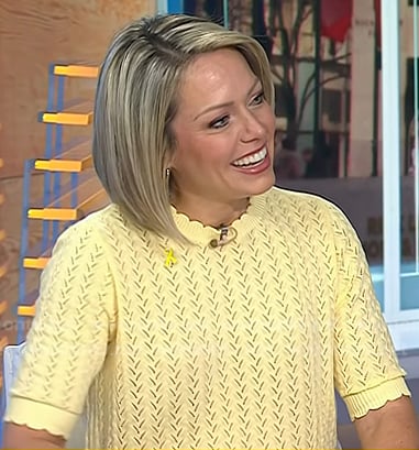Dylan's yellow pointelle top on Today