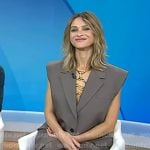 Beau Carrrett’s grey sleeveless blazer and pants on Today