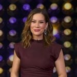 Rebecca's brown cap sleeve dress on Good Morning America