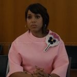 Eleanor’s pink floral applique top on Imperfect Women