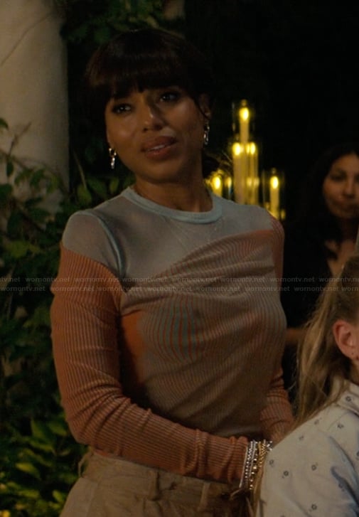 Eleanor’s printed drape bodysuit on Imperfect Women