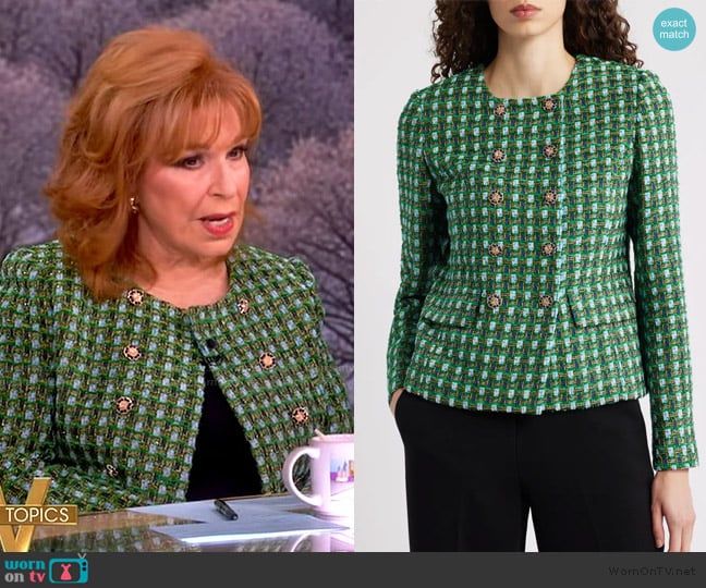 Elie Tahari The Eleni Double Breasted Blazer worn by Joy Behar on The View