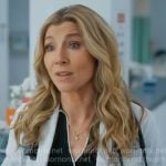 Elliot’s navy contrast-trim polo top on Scrubs