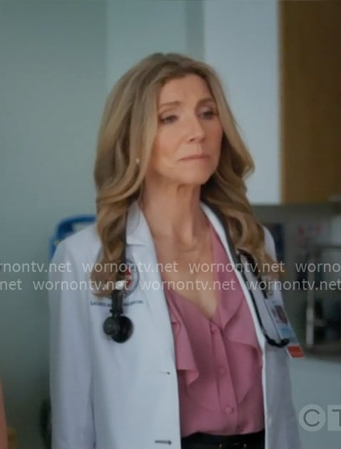 Elliot’s pink ruffled blouse on Scrubs